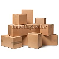 Los mejores  - IMBALLAGGI.POINT - 30 cajas de cartón para embalaje de envíos mudanzas- 16 x 16 x 16 cm- caja habana